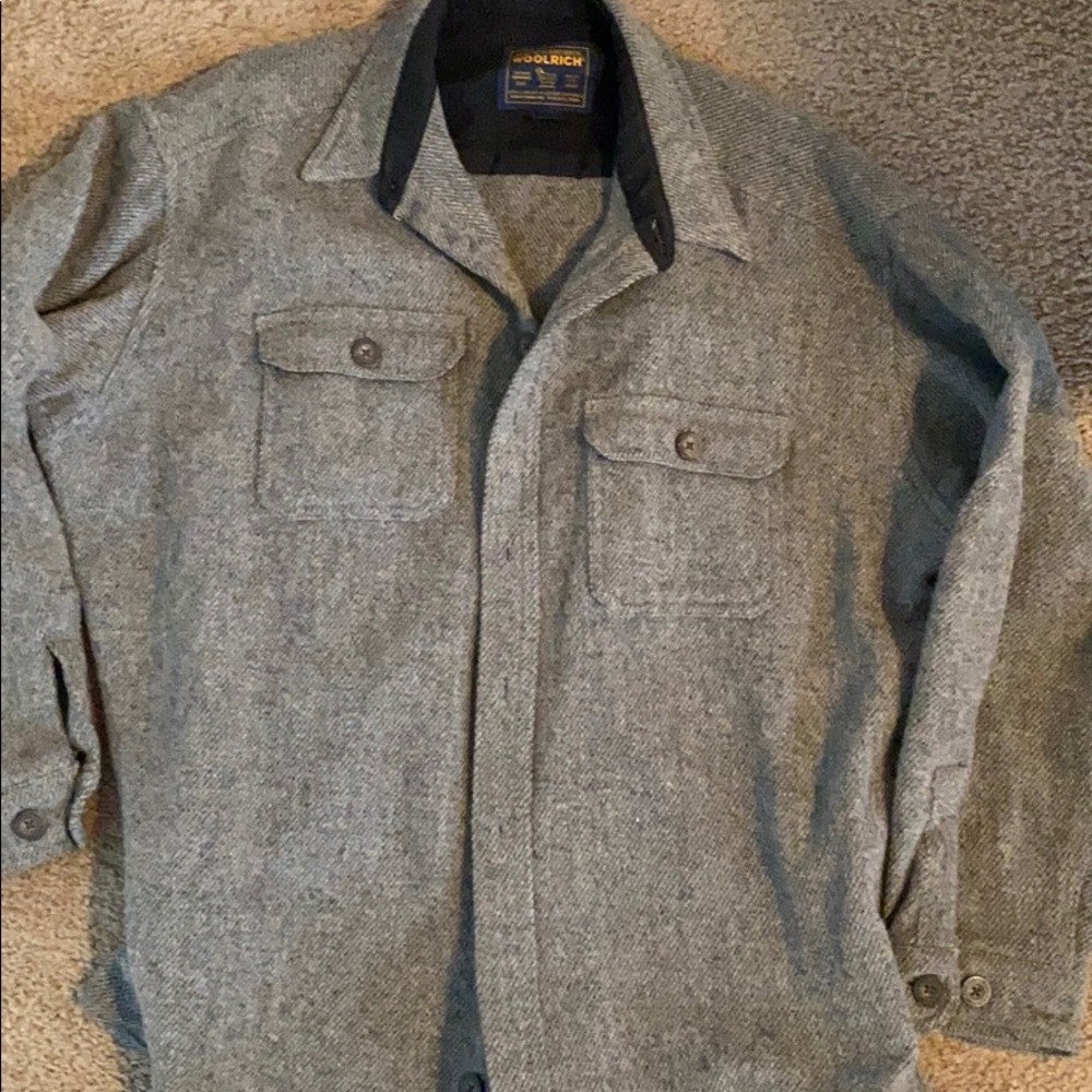 Wool rich men’s heavier shirt jacket